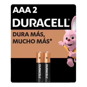 Pila Duracell Chica Aaa X 2 Unid