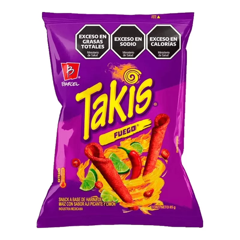 Snacks De Maiz Takis Fuego X 85 Gr