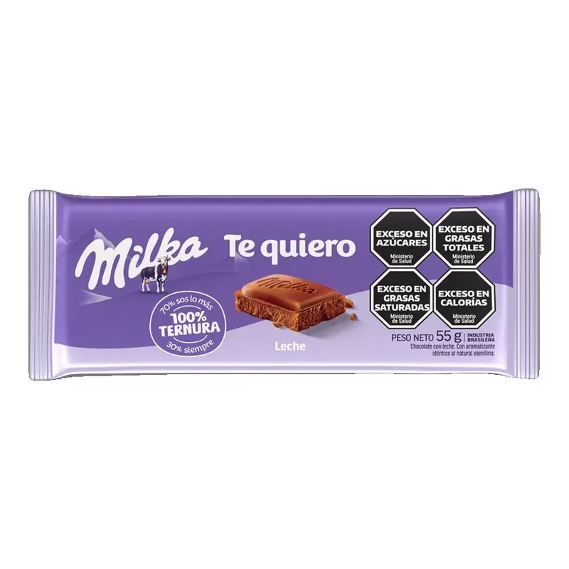 Chocolate Milka Con Leche Frases X 55 Gr