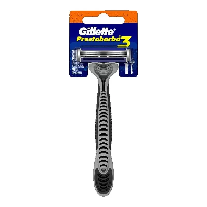 Maquina Prestobarba 3 Gris Descartable X 1 Unid