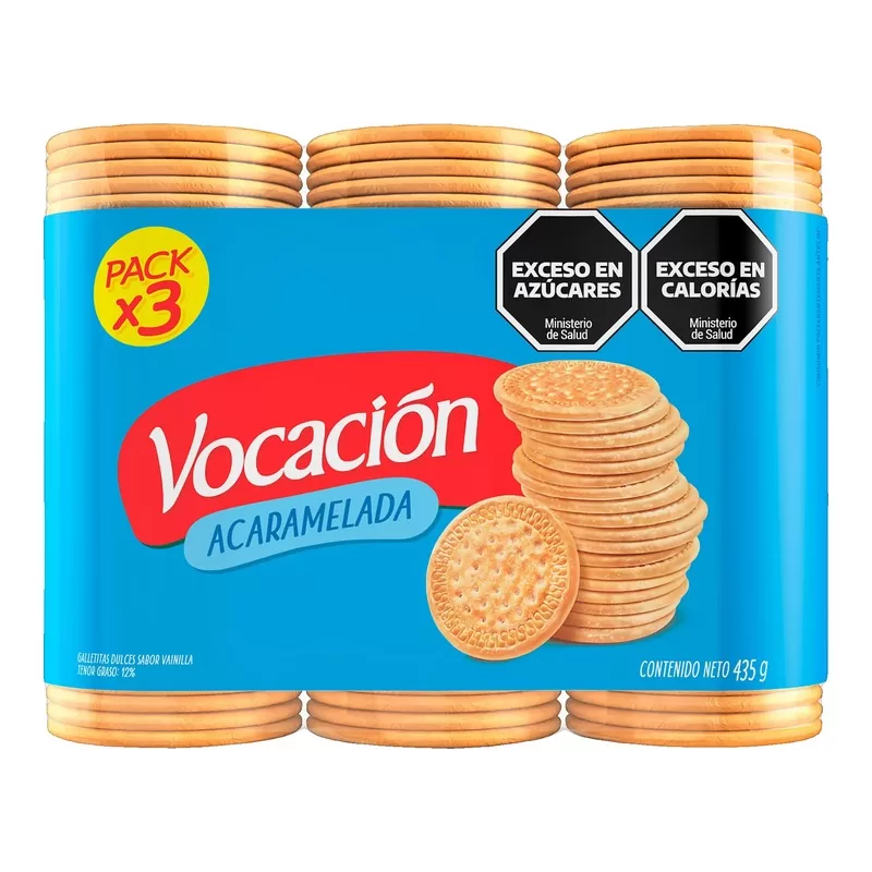 Galletitas Vocacion Acarameladas X 435 Gr