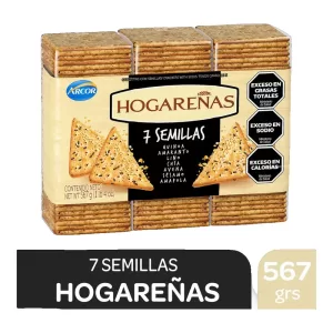 Galletitas Hogareñas 7 Semillas Nueva X 567 Gr