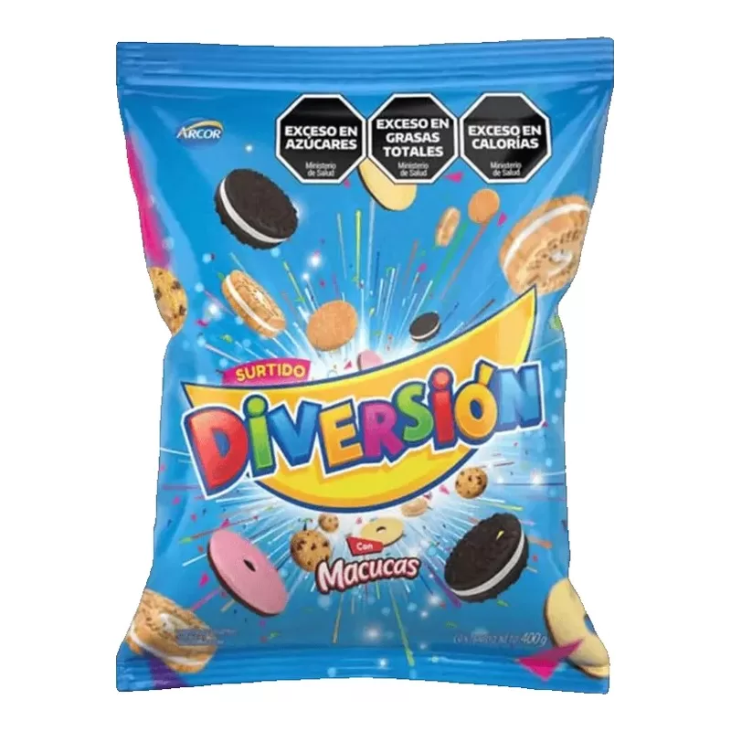 Galletitas Surtido Diversion C/Macucas X 400 Gr