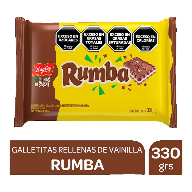 Galletitas Rumba Rellenas X 330 Gr