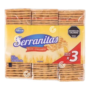Galletitas Serranitas Crackers X 315 Gr