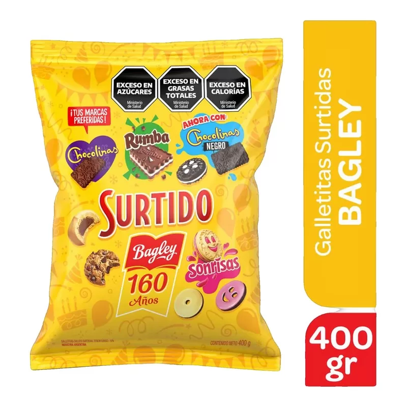 Galletitas Bagley Surtido X 400 Gr