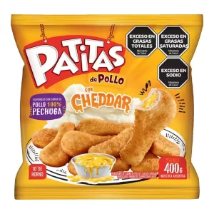 Patitas Granja Del Sol Con Cheddar X 400 Gr