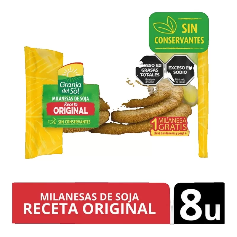 Milanesa De Soja Gja.Del Sol Original X 660 Gr