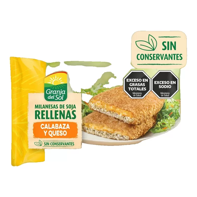 Milanesa De Soja Gja Del Sol Rell.Cal/Qu X 380 Gr