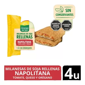 Milanesa De Soja Gja.Del Sol Rell.Napol X 380 Gr