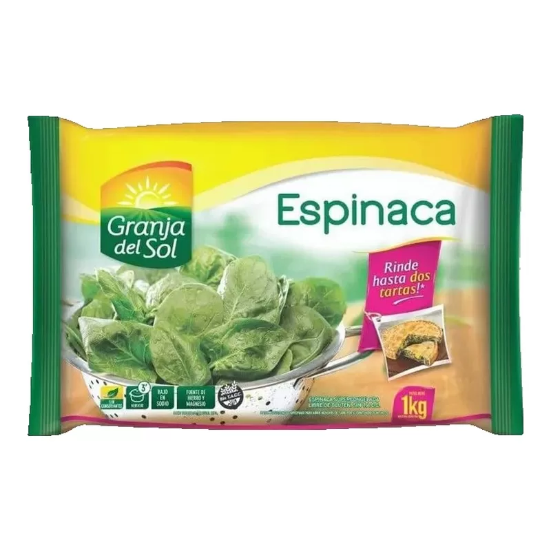 Espinaca Granja Del Sol Congelada X 1 Kg