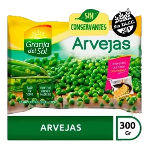 Arvejas Granja Del Sol Congeladas X 300 Gr