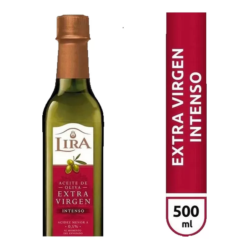 Aceite De Oliva Lira Extra Virgen Intens X 500 Cm3