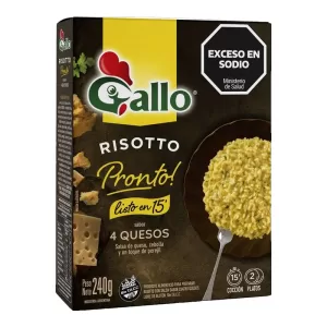 Risotto Gallo Pronto 4 Quesos X 240 Gr