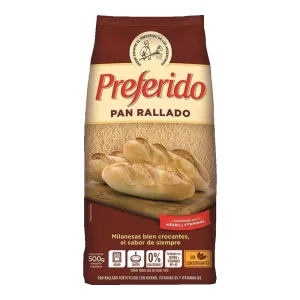 Pan Rallado Preferido X 500 Gr