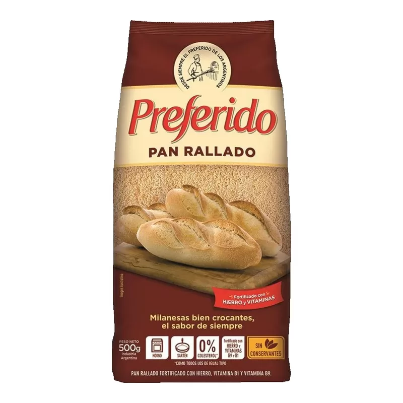 Pan Rallado Preferido X 500 Gr