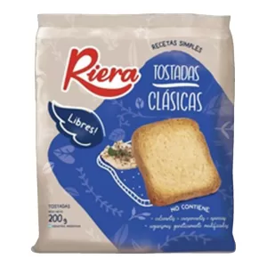 Tostadas Riera Clasicas X 200 Gr