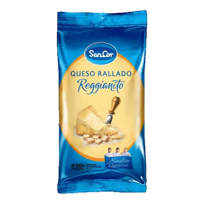 Queso Sancor Reggianito Rallado X 190 Gr