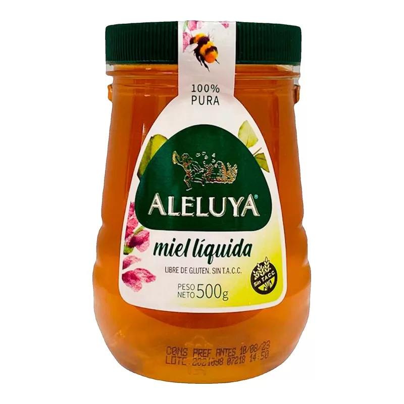 Miel Aleluya Liquida Sin Tacc X 500 Gr