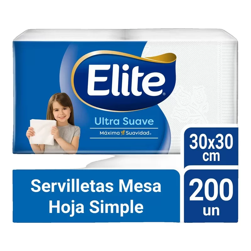 Servilletas Elite Ultra Suave H/Simple X 200 Unid