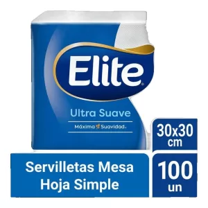 Servilletas Elite Ultra Suave H/Simple X 100 Unid