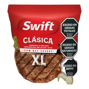 Hamburguesa Swift Clasica Xl X 250 Gr