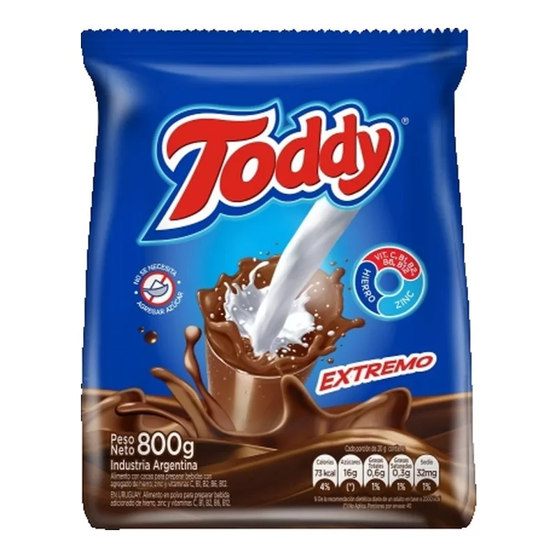 Cacao Toddy Original X 800 Gr