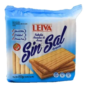 Tostadas De Arroz Leiva Sin Sal X 150 Gr