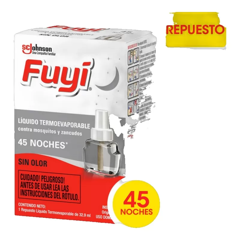 Repuesto Liquido Fuyi 45 Noches X 33 Cm3