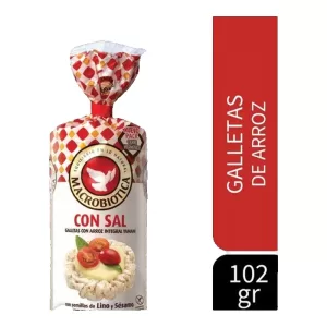 Galleta Macrobiotica Arroz Con Sal X 102 Gr