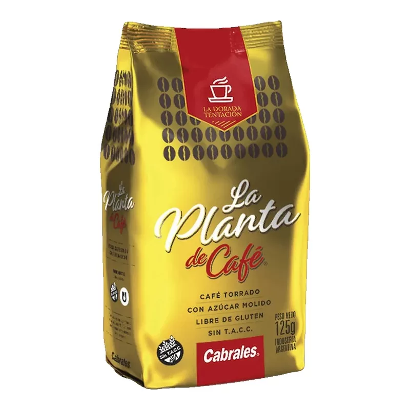 Cafe La Planta Torrado Con Azucar X 125 Gr