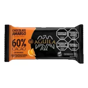 Chocolate Aguila 60% Cacao Con Naranja X 70 Gr