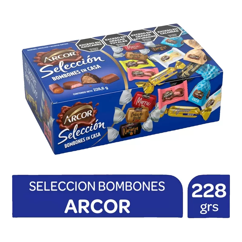 Chocolates Arcor Surtido Seleccion X 228 Gr