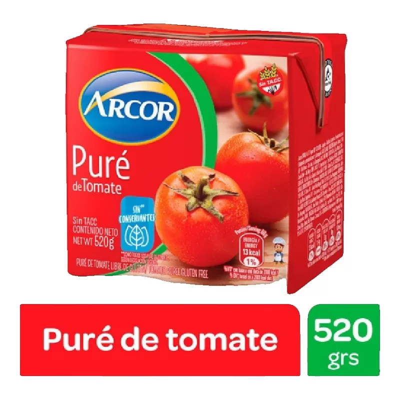 Pure De Tomates Arcor X 530 Gr