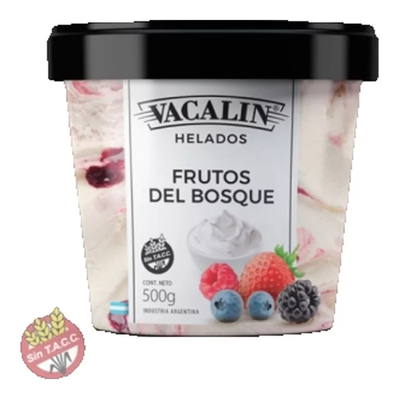 Helado Vacalin Frutos Del Bosque X 500 Gr