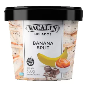 Helado Vacalin Banana Split X 500 Gr