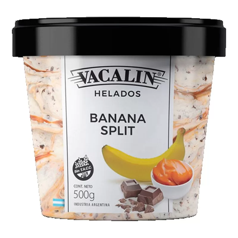 Helado Vacalin Banana Split X 500 Gr