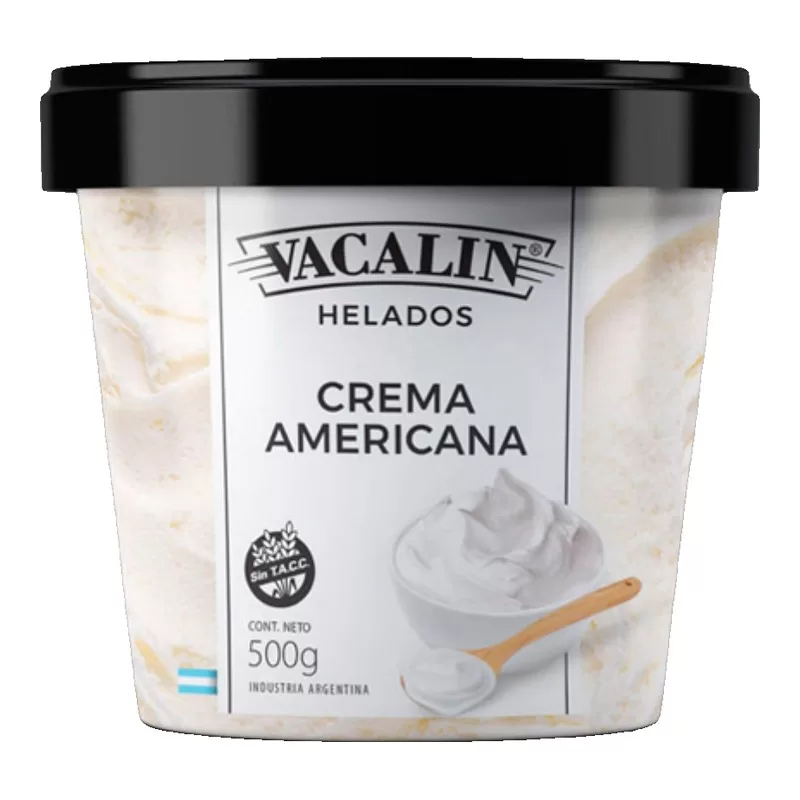 Helado Vacalin Crema Americana X 500 Gr
