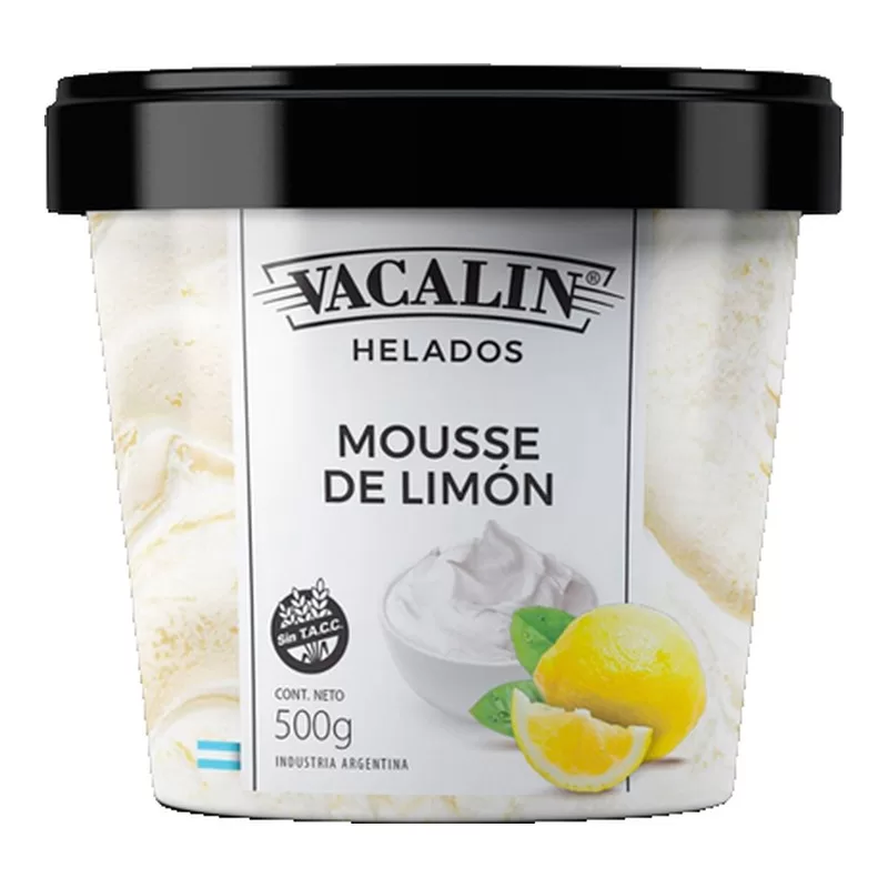 Helado Vacalin Mousse De Limon X 500 Gr