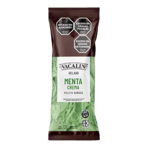 Helado Vacalin Paleta Bañada Menta X 72 Gr
