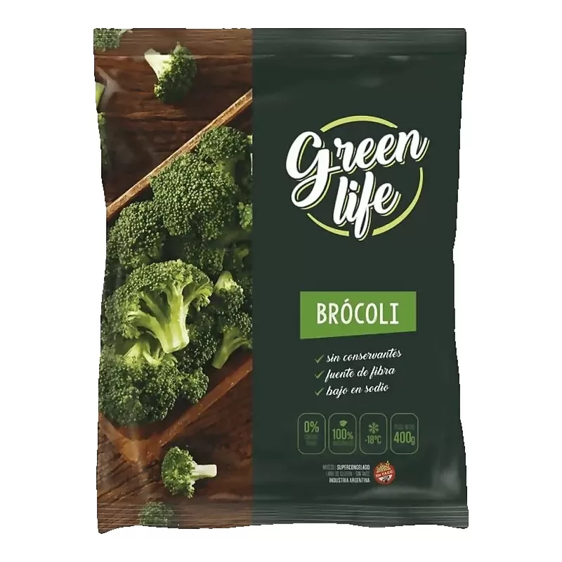 Broccoli Green Life Congelado X 450 Gr