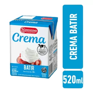 Crema De Leche Serenisima Uat Clasica X 520 Cm3