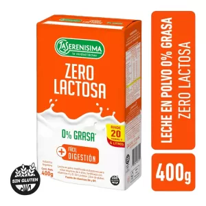 Leche Polvo Serenisima Zero Lactosa X 400 Gr