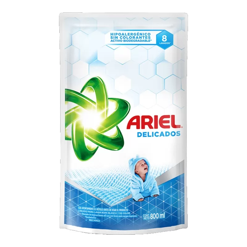 Detergente Ropa Ariel Delicados X 800 Cm3
