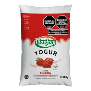 Yogur Manfrey Bebible Frutilla X 900 Gr