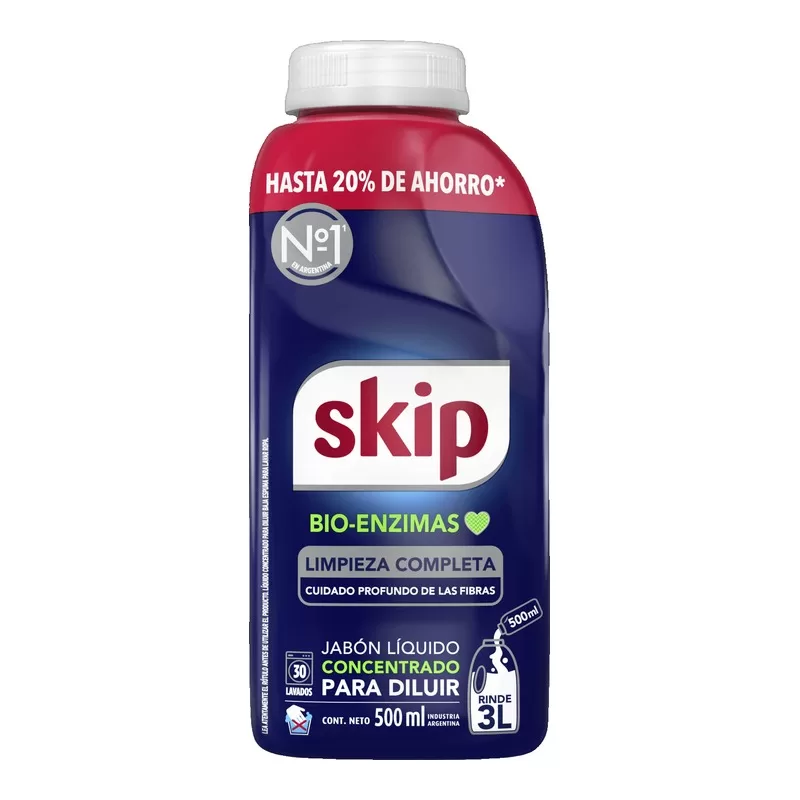Detergente Skip Para Diluir 20%ahorro X 500 Cm3