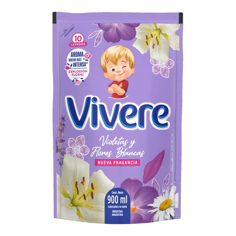 Suavizante Vivere Violetas Y Flores Bcas X 3 Lt
