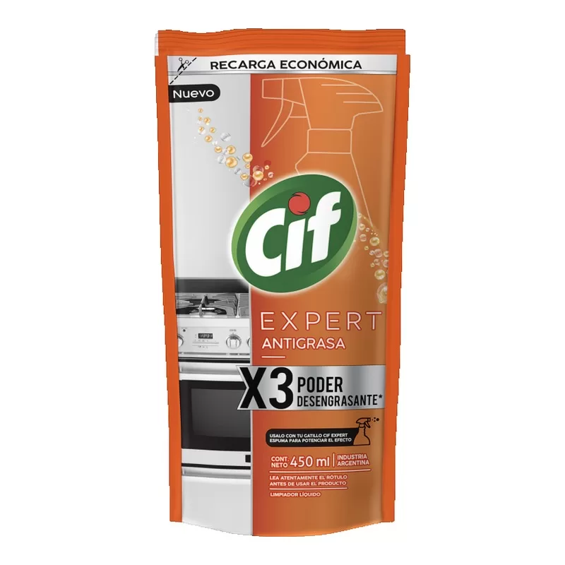 Limpiador Cif Expert Antigrasa X 450 Cm3