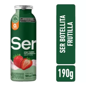 Yogur Ser Bebible Frutilla Sin Lactosa X 190 Gr