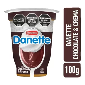 Postre Danette Chocolate Con Crema X 100 Gr